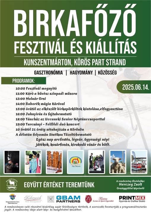 Birkafőző Fesztivál és Kiállítás 2025. június 14.