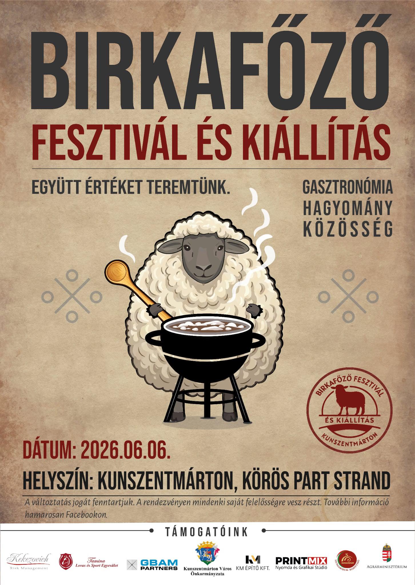 Birkafőző Fesztivál és Kiállítás 2026. június 6.