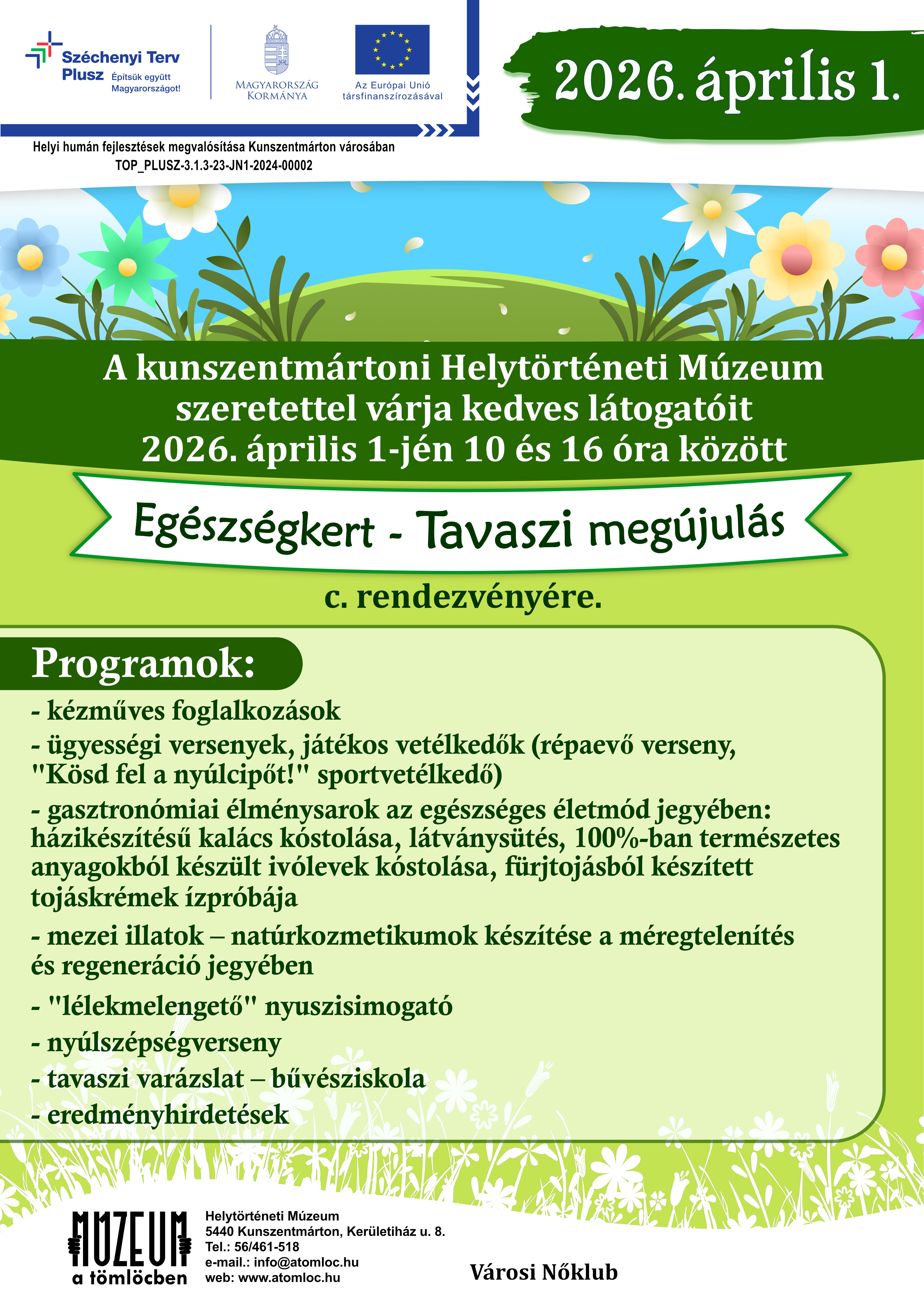 Egészségkert - Tavaszi megújulás 2026. április 1.