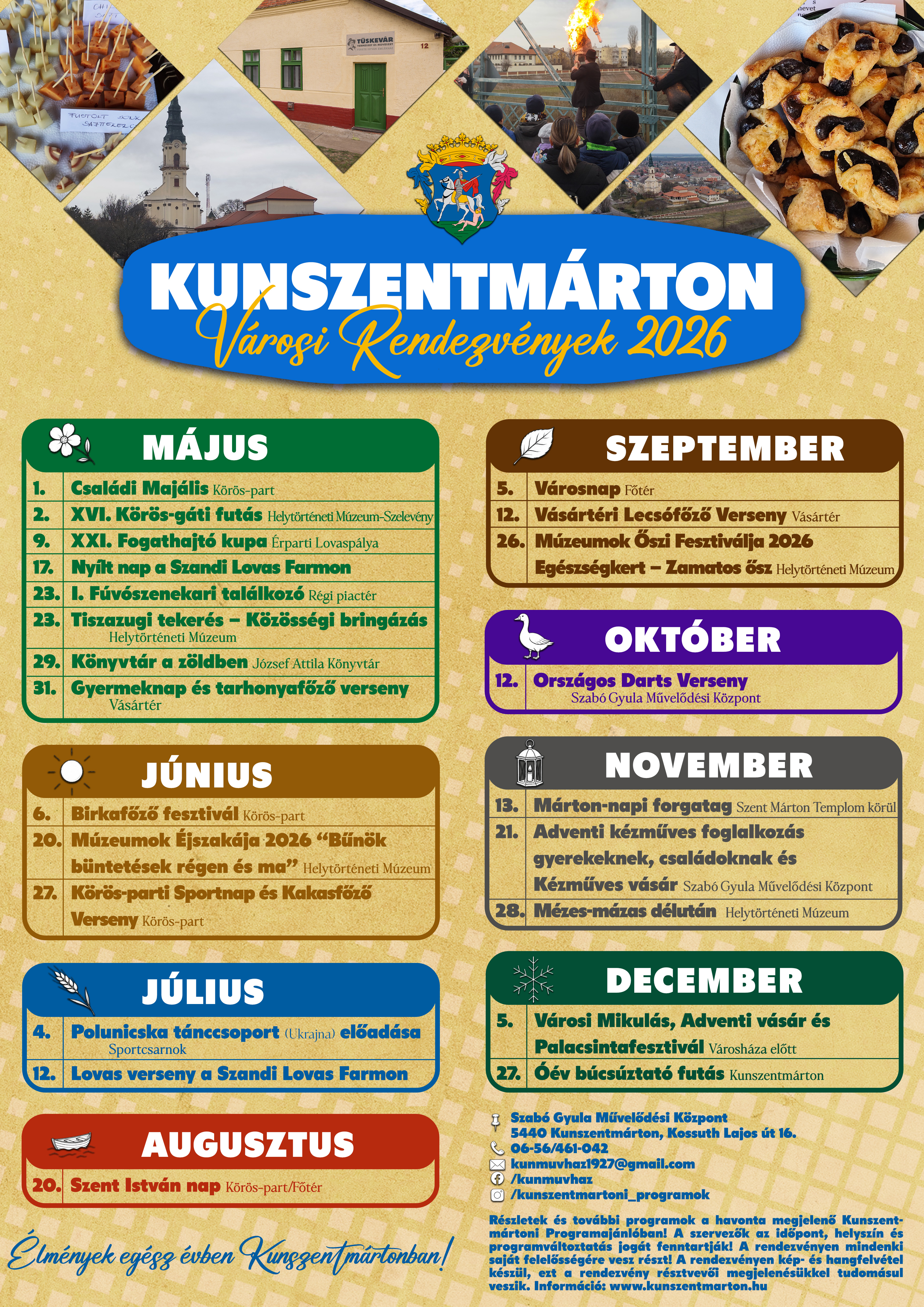 Városi Rendezvények 2026.