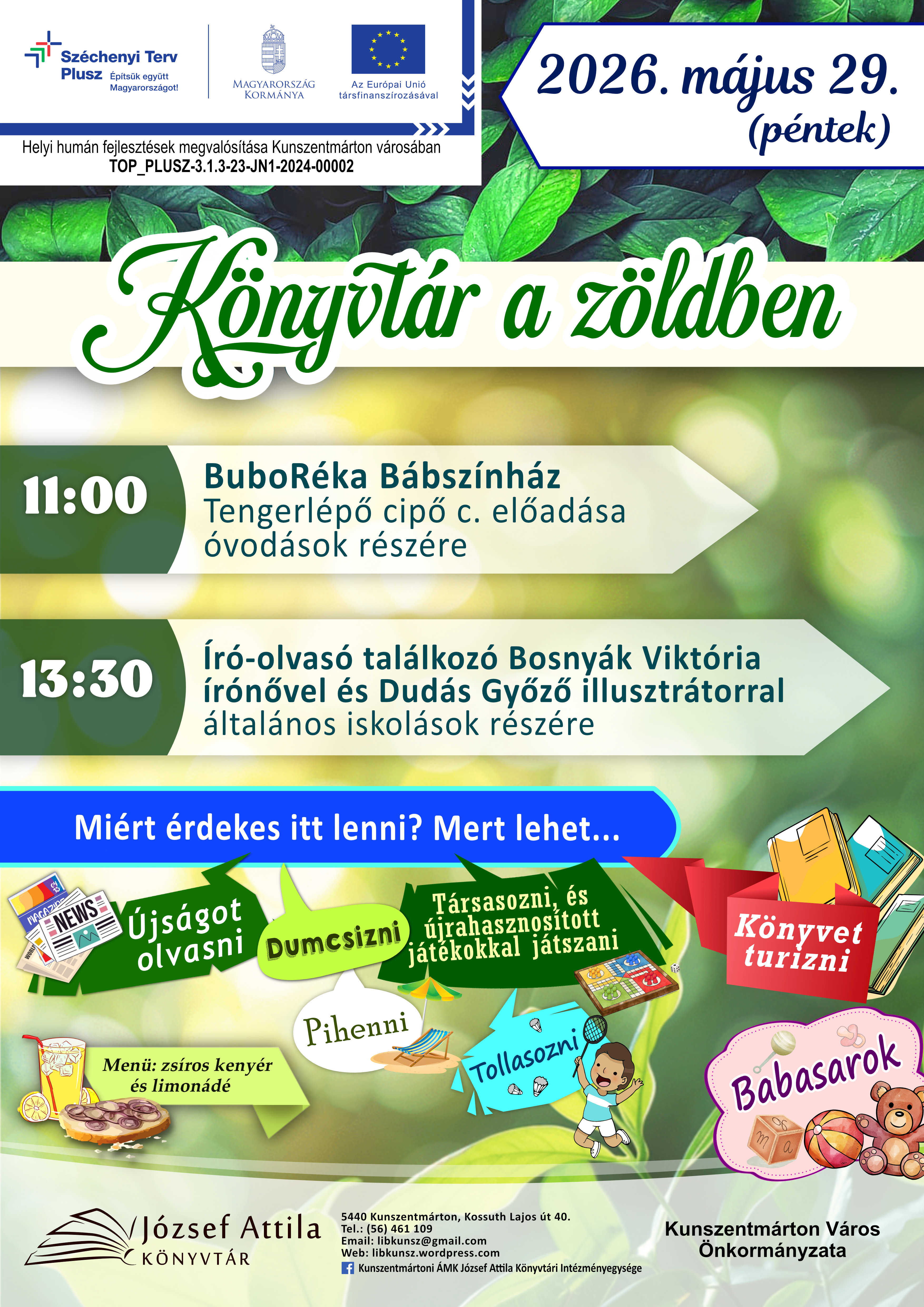 Könyvtár a Zöldben 2026. május 29.