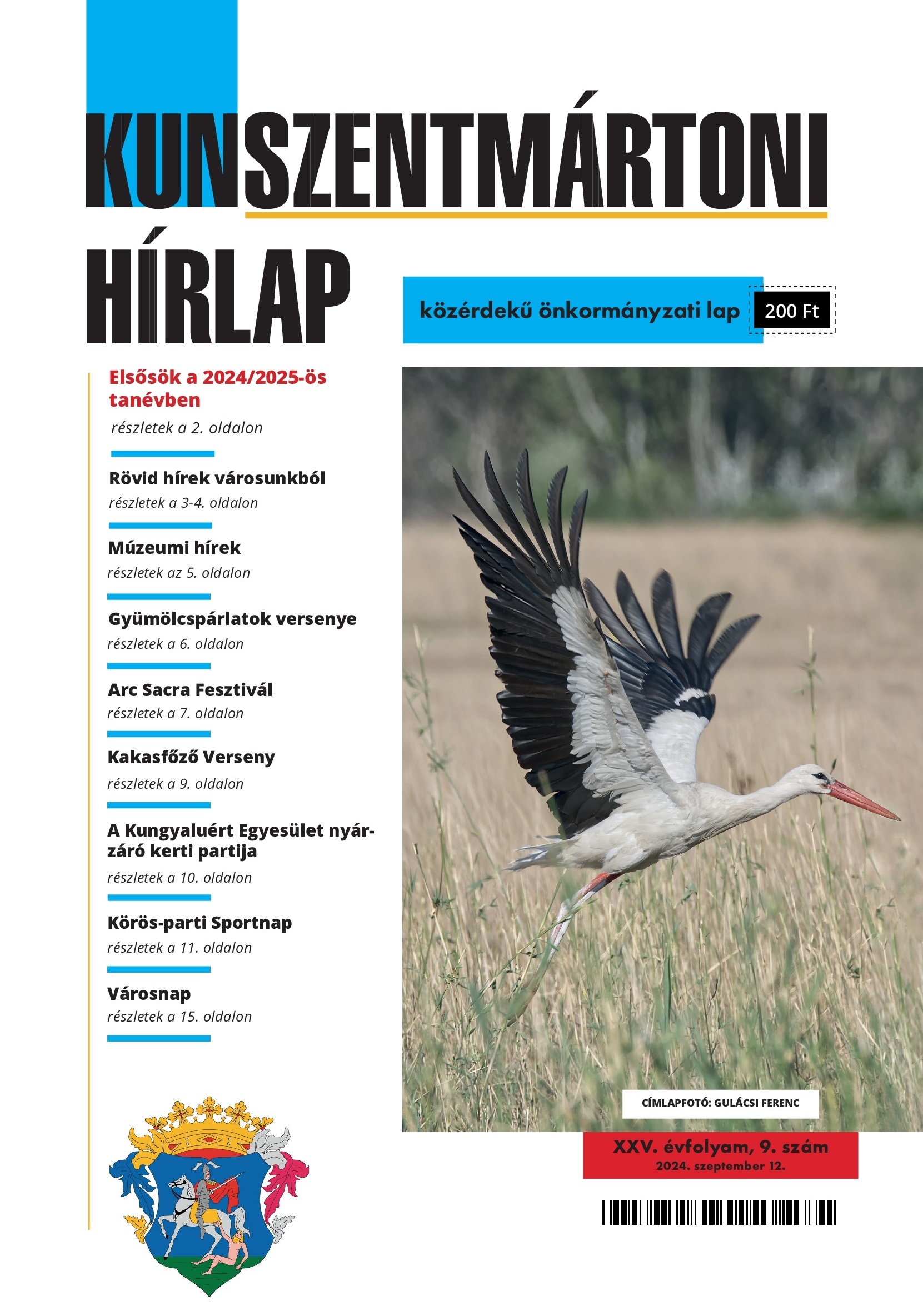 A Kunszentmártoni HÍRLAP XXV. évfolyam 9. szám