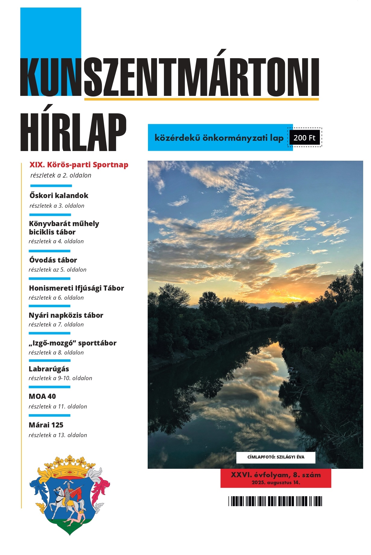 A Kunszentmártoni HÍRLAP XXVI. évfolyam 8. szám 