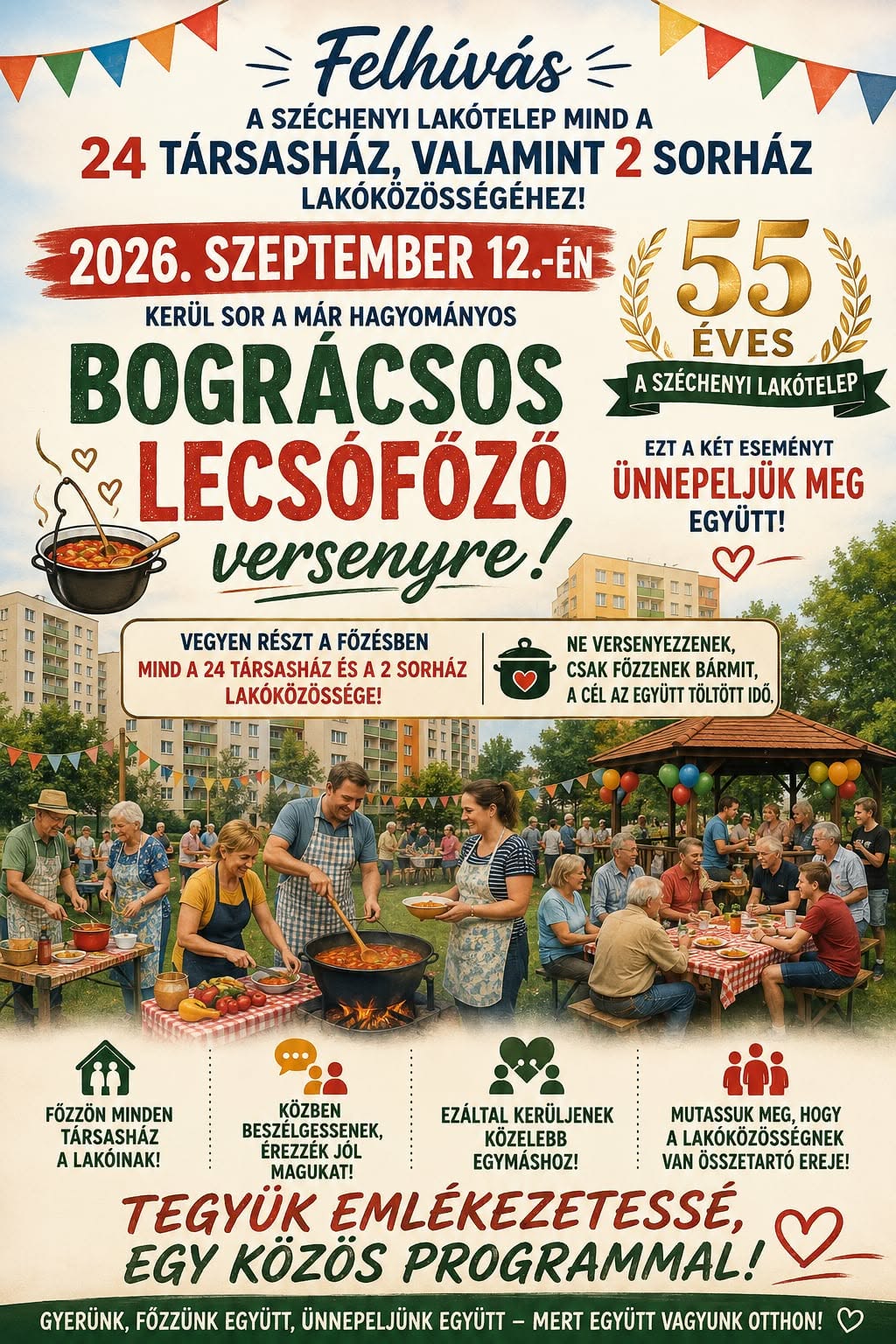 Felhívás Bográcsos Lecsófőző Versenyre 2026 szeptember 12.  
