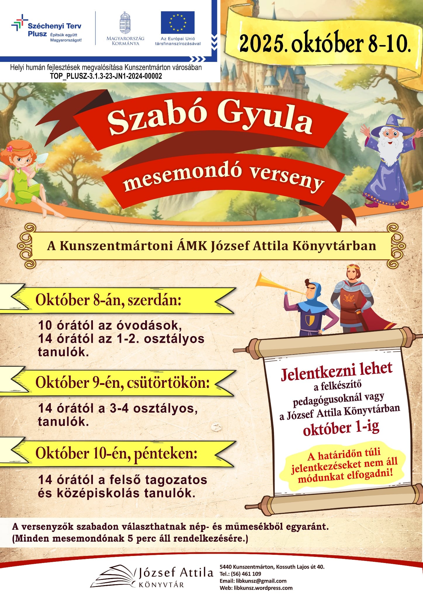 Mesemondó verseny 2025. október 8-10.