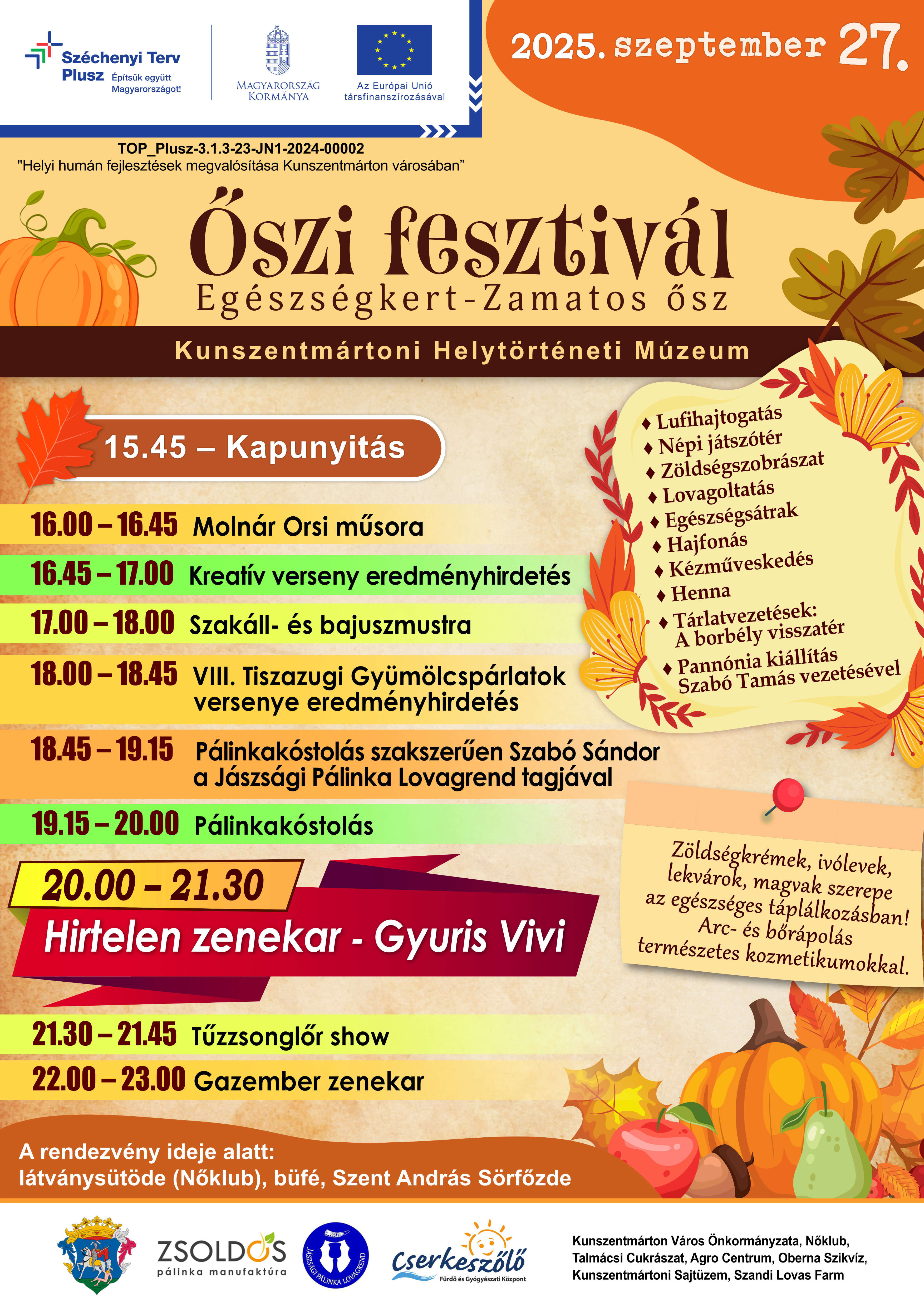 Őszi Fesztivál 2025. szeptember 27.