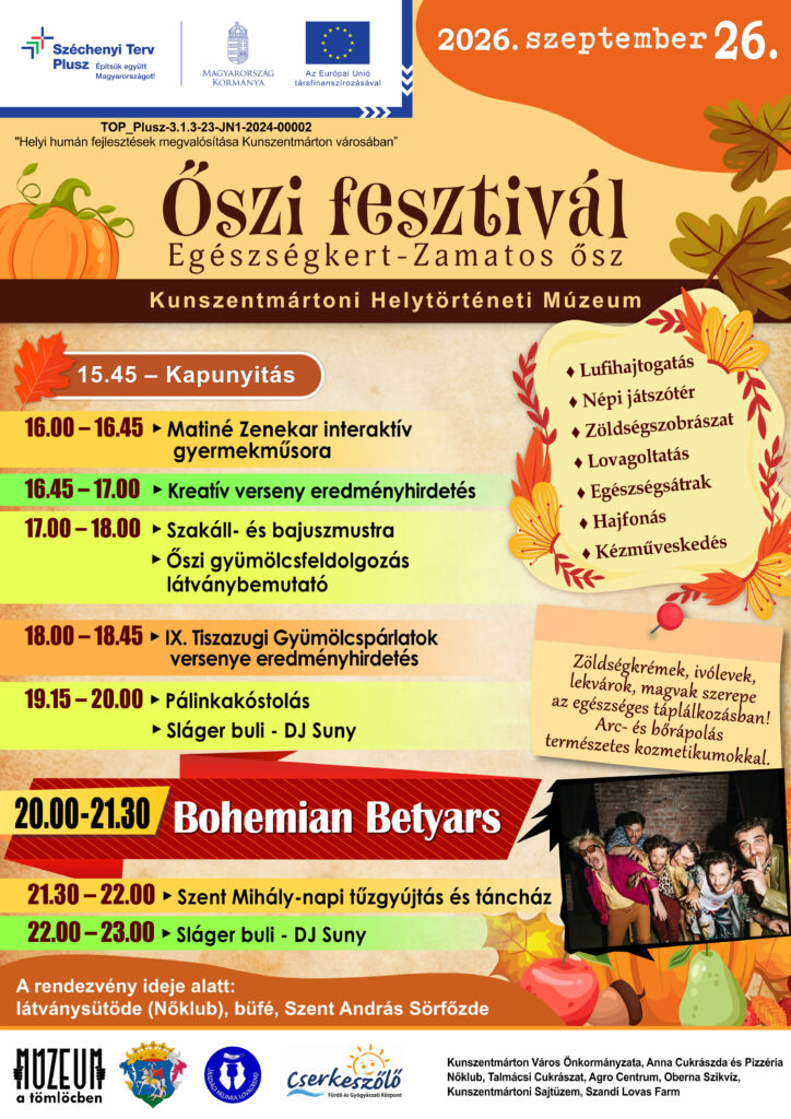 Őszi Fesztivál 2026. szeptember 26.