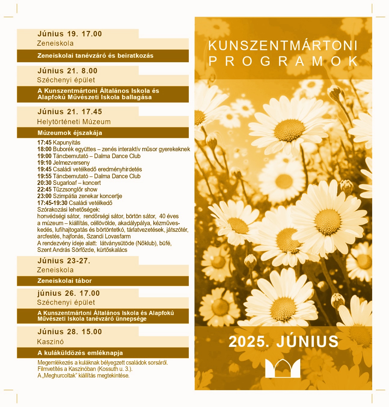 Kunszentmártoni Programok 2025. június 