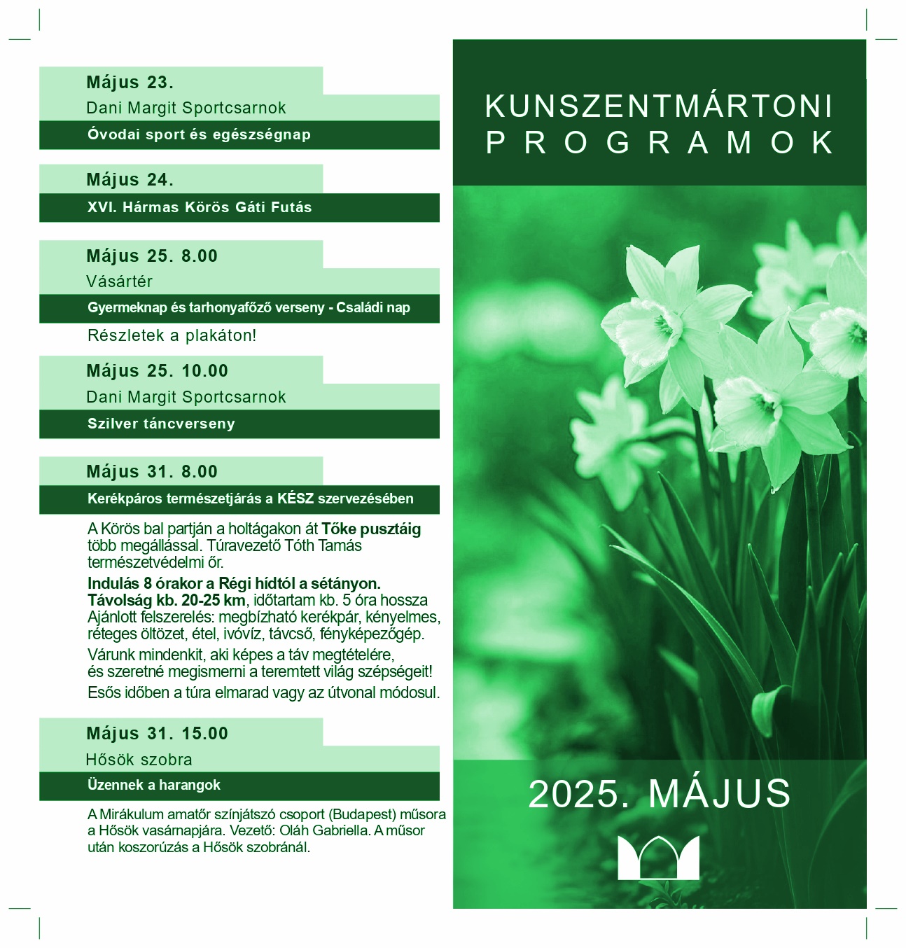 Kunszentmártoni Programok 2025. május