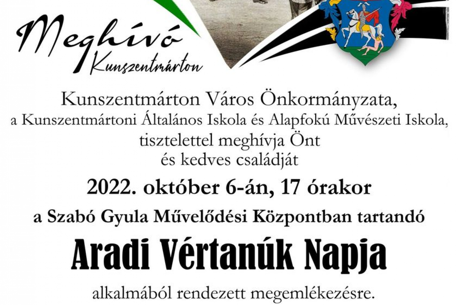 2022. október 6. Aradi vértanúk napja
