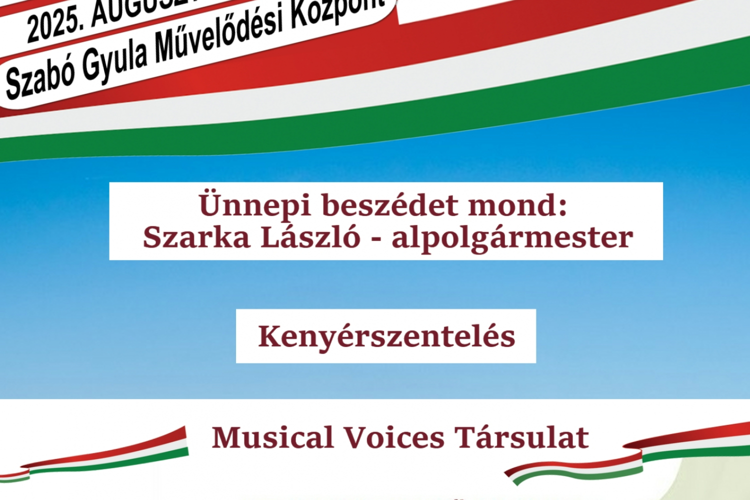 Szent István Nap Kunszentmárton 2025  