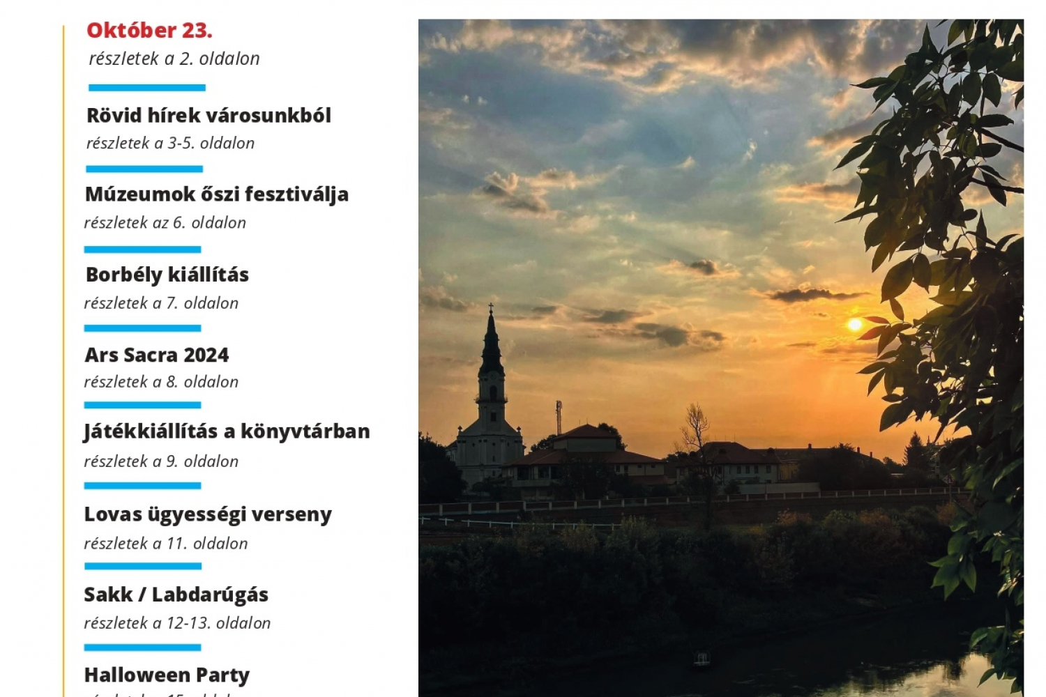 KUNSZENTMÁRTONI HÍRLAP 2024 októberi száma már kapható a megszokott helyeken!