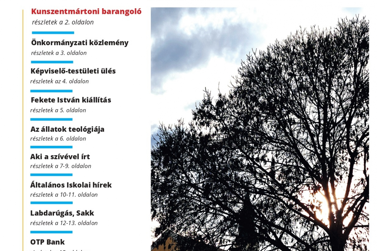 KUNSZENTMÁRTONI HÍRLAP 2025 februári száma már kapható a megszokott helyeken!
