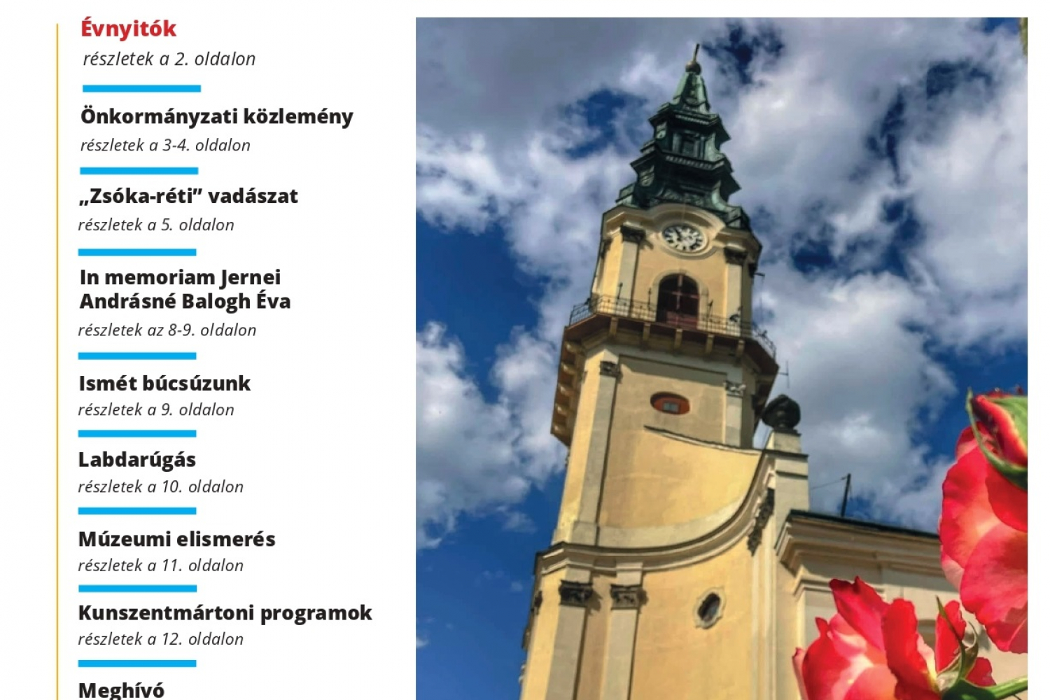KUNSZENTMÁRTONI HÍRLAP 2025 szeptemberi száma már kapható a megszokott helyeken!