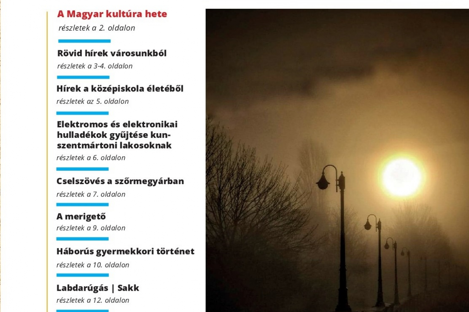 A Kunszentmártoni HÍRLAP XXV. évfolyam 2. szám           