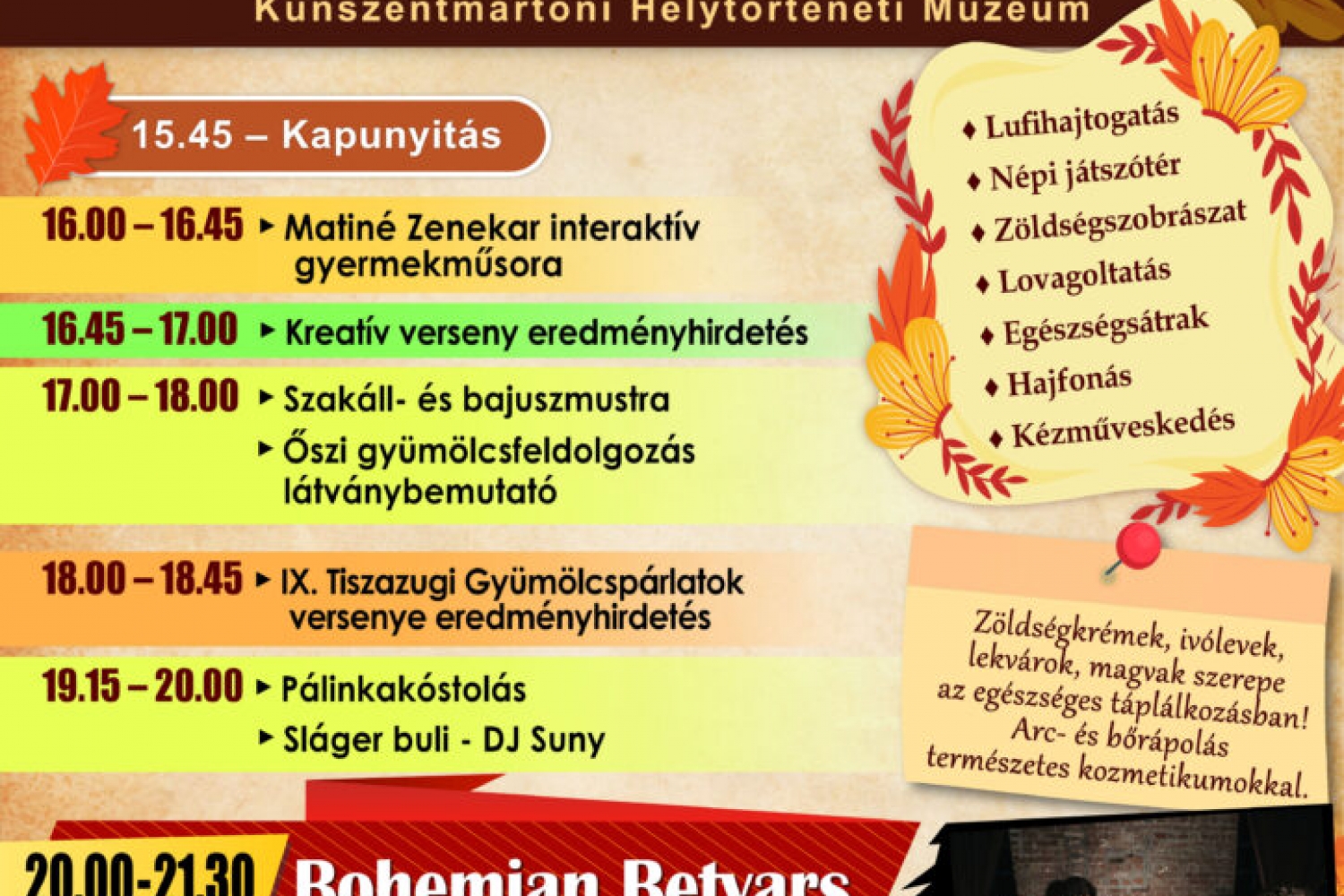 Őszi Fesztivál 2026. szeptember 26.