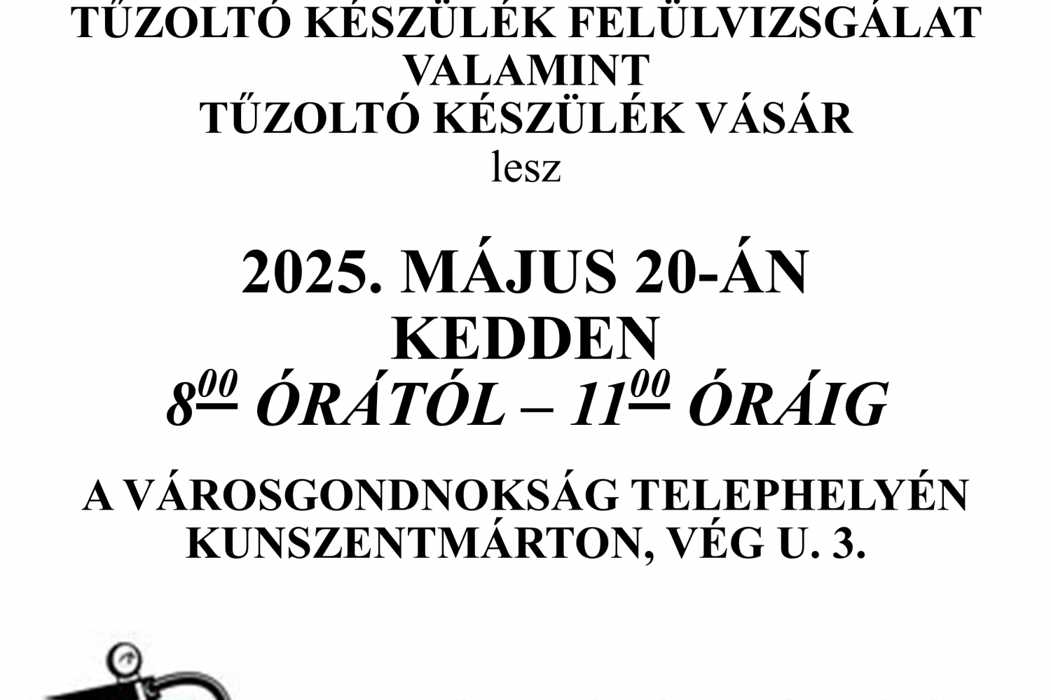 Ingyenes tűzoltókészülék felülvizsgálat valamint vásár  2025. május 20.