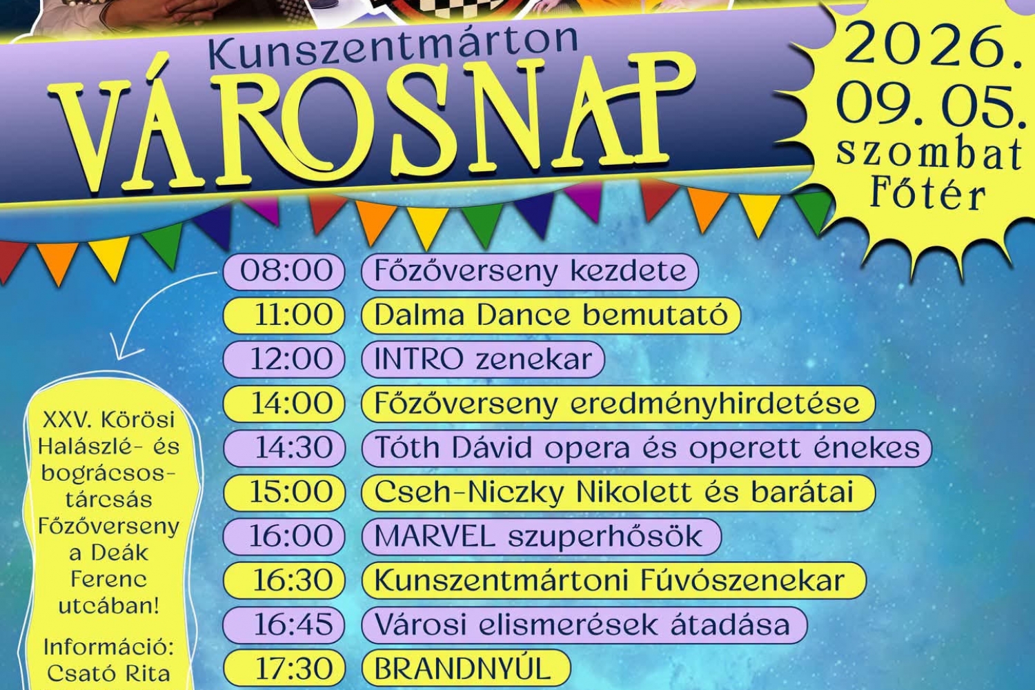 VÁROSNAP 2026. szeptember 5.