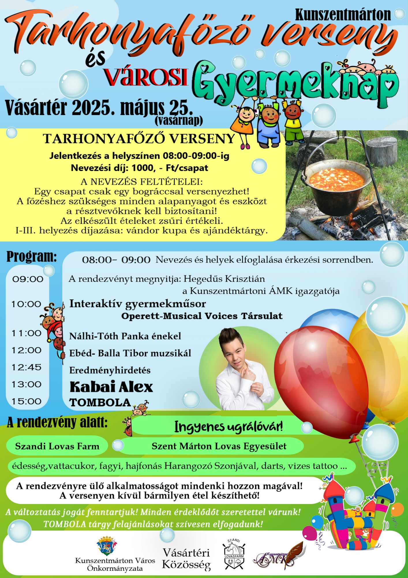 Tarhonyafőző verseny és városi Gyermeknap 2025. május 25.   