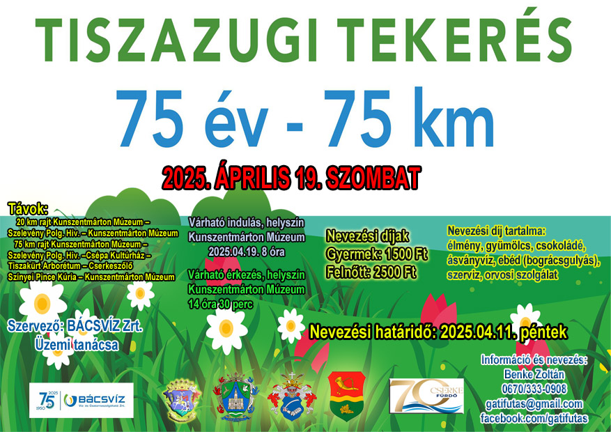 Tiszazugi Tekerés 2025. április 19.