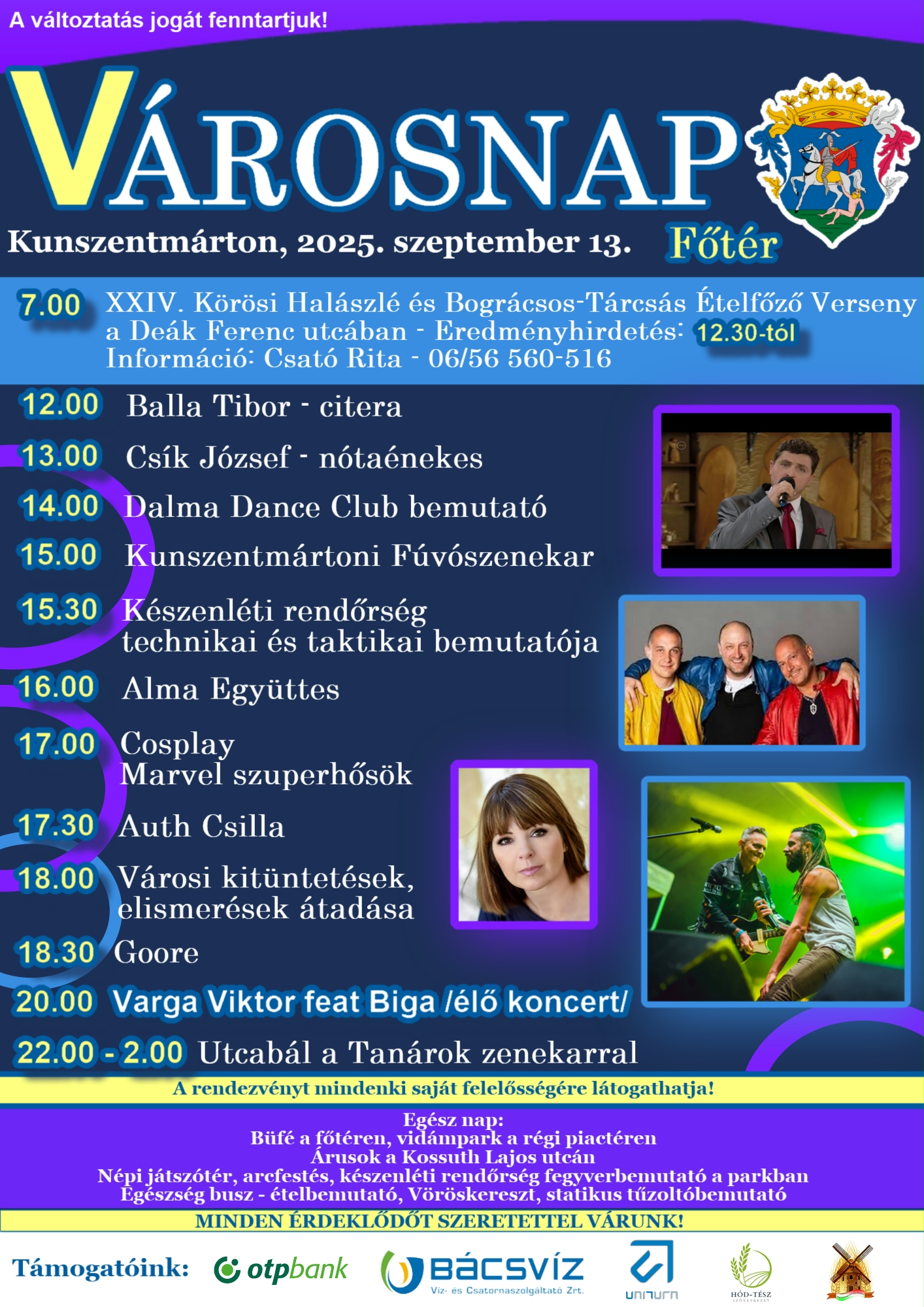 VÁROSNAP 2025. szeptember 13.   