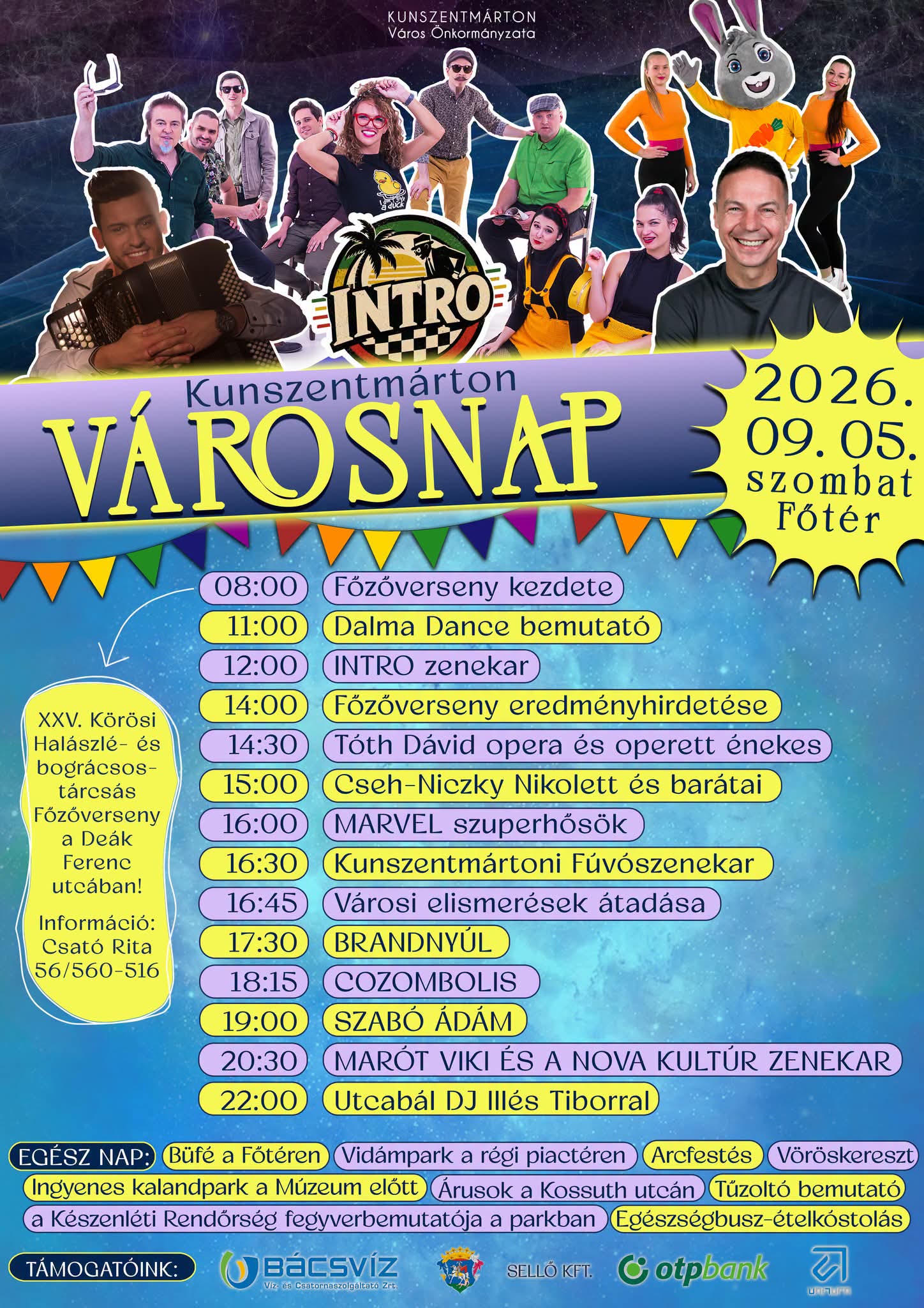 VÁROSNAP 2026. szeptember 5.